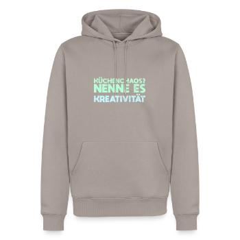 Küchenchaos? Nenne Es Kreativität - Männer Premium Bio Hoodie - Taupe - Vorne - Nico (187cm)