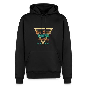 Ich bin Dave und mache Dave-Dinge - Männer Premium Bio Hoodie - Schwarz - Vorne - Nico (187cm)