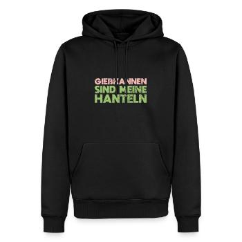 Gießkannen Sind Meine Hanteln - Männer Premium Bio Hoodie - Schwarz - Vorne - Nico (187cm)