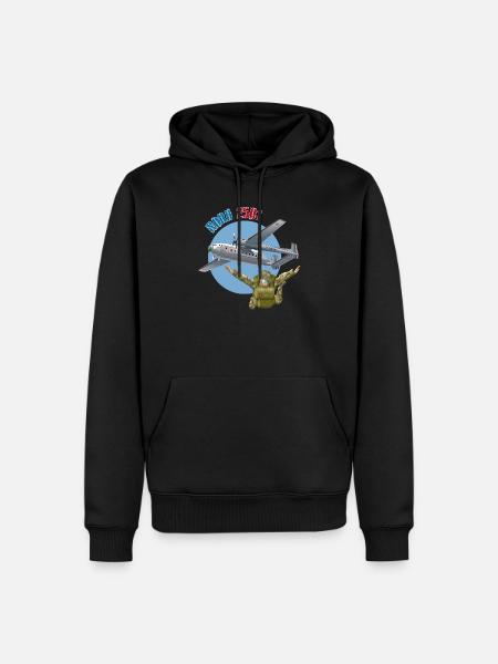 Drop Zone - Men’s Premium Organic Hoodie - black