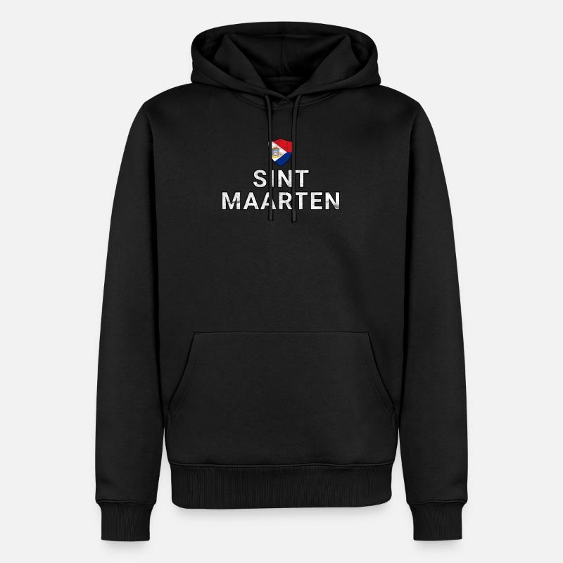 Sint Maarten - Sweat à capuche Premium bio Homme - noir