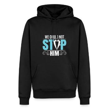 Funny Groom Bachelor Party Stag Party - Men’s Premium Organic Hoodie - black - Front - Nico (187cm)