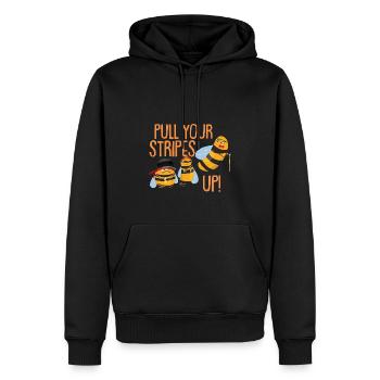 Imker | Imkerei | Honigbiene | Kinder - Männer Premium Bio Hoodie - Schwarz - Vorne - Nico (187cm)