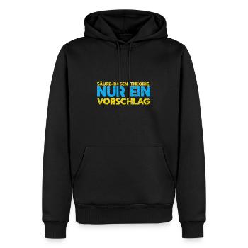 Säure-Basen-Theorie: Nur Ein Vorschlag - Männer Premium Bio Hoodie - Schwarz - Vorne - Nico (187cm)