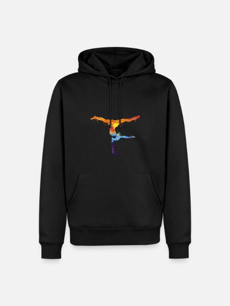 Gymnastique Gymnaste - Sweat à capuche Premium bio Homme - noir
