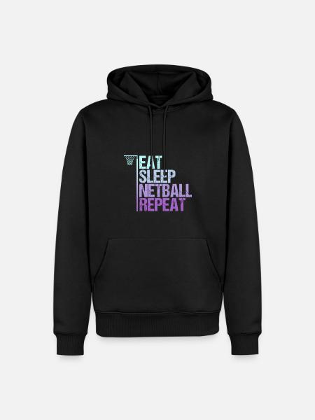 Netball Funny Netball Player - Men’s Premium Organic Hoodie - black