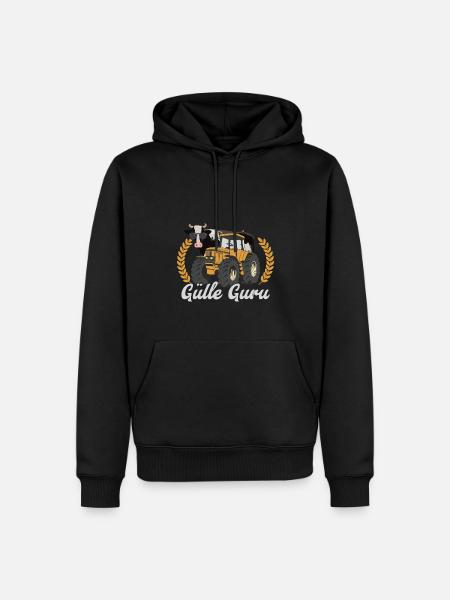 Gülle Guru - Männer Premium Bio Hoodie - Schwarz