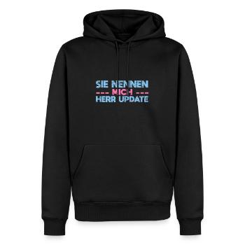 Sie Nennen Mich Herr Update - Männer Premium Bio Hoodie - Schwarz - Vorne - Nico (187cm)