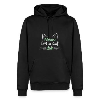 Haustier Tierliebhaber Kostüm Miau I'm A Cat Duh - Männer Premium Bio Hoodie - Schwarz - Vorne - Nico (187cm)