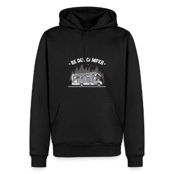 Wohnmobil | Camping | Wohnwagen | Camping - Männer Premium Bio Hoodie - Schwarz - Vorne - Nico (187cm)