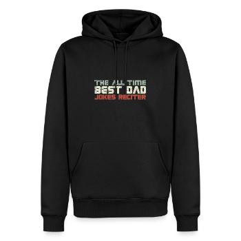 The All-Time Best Dad Jokes Reciter - Männer Premium Bio Hoodie - Schwarz - Vorne - Nico (187cm)