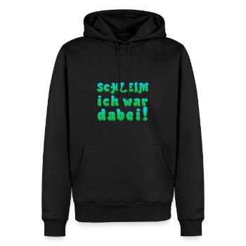 ich war dabei Schleim - Männer Premium Bio Hoodie - Schwarz - Vorne - Nico (187cm)