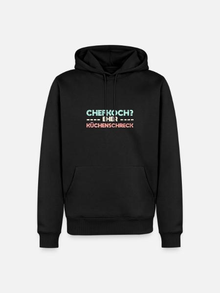 Chefkoch? Eher Küchenschreck - Männer Premium Bio Hoodie - Schwarz