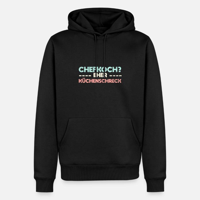 Chefkoch? Eher Küchenschreck - Männer Premium Bio Hoodie - Schwarz