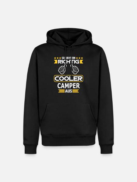 CAMPER - Männer Premium Bio Hoodie - Schwarz