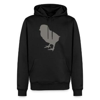chick - Men’s Premium Organic Hoodie - black - Front - Nico (187cm)