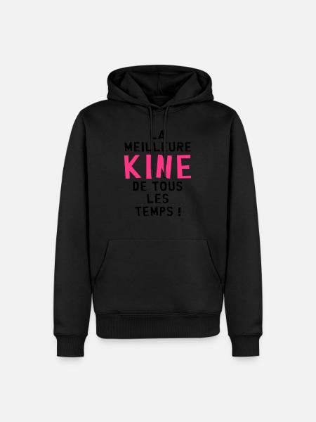 Kiné / Kinesitherapeute / Kinésithérapie / Masseur - Sweat à capuche Premium bio Homme - noir