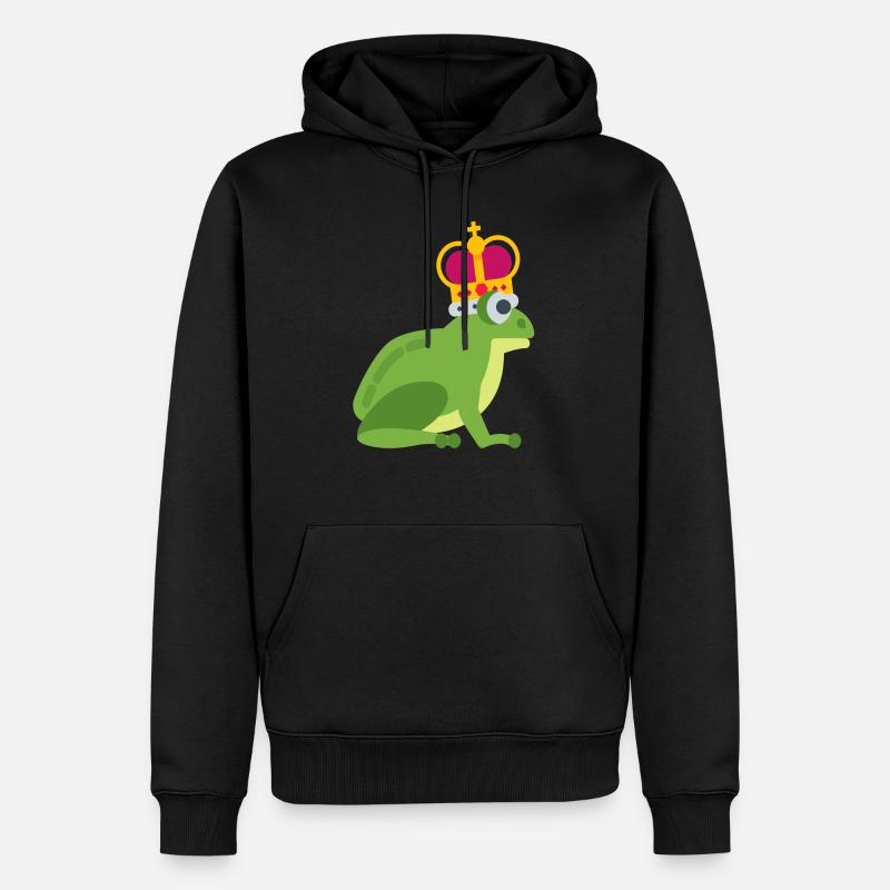 Froschkönig - Männer Premium Bio Hoodie - Schwarz