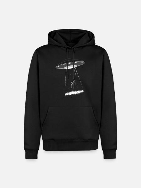 I want To Believe - Sweat à capuche Premium bio Homme - noir