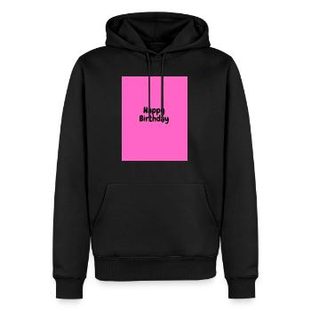 Happy Birthday - Männer Premium Bio Hoodie - Schwarz - Vorne - Nico (187cm)