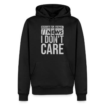 Breaking news don t - Männer Premium Bio Hoodie - Schwarz - Vorne - Nico (187cm)