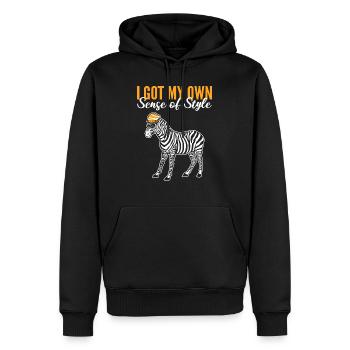 Sinn für Stil Mode-Ikone Geschenk - Männer Premium Bio Hoodie - Schwarz - Vorne - Nico (187cm)