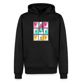 Überdenken | Periodensystem der Elemente - Männer Premium Bio Hoodie - Schwarz - Vorne - Nico (187cm)