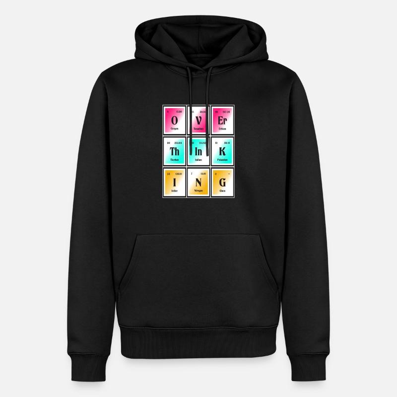 Überdenken | Periodensystem der Elemente - Männer Premium Bio Hoodie - Schwarz