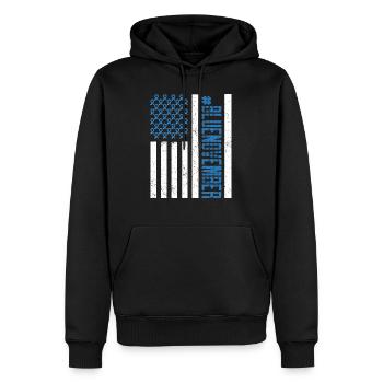 Blue November Diabetes Awareness - Men’s Premium Organic Hoodie - black - Front - Nico (187cm)