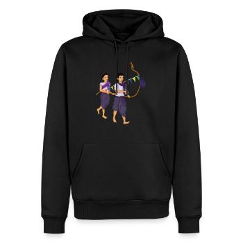 Traditionelles Khmer Neujahr Kambodscha - Männer Premium Bio Hoodie - Schwarz - Vorne - Nico (187cm)