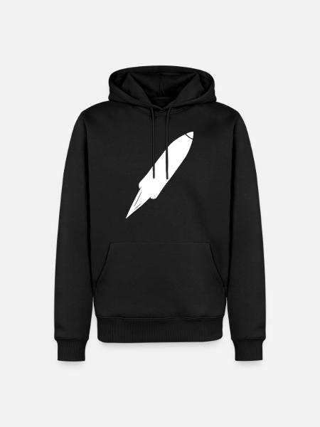 Vol spatial de fusée spatiale - Sweat à capuche Premium bio Homme - noir