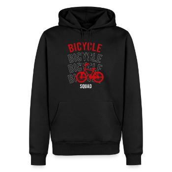Bicycle Squad, Cardio, Radfahrer, Hobbysport - Männer Premium Bio Hoodie - Schwarz - Vorne - Nico (187cm)