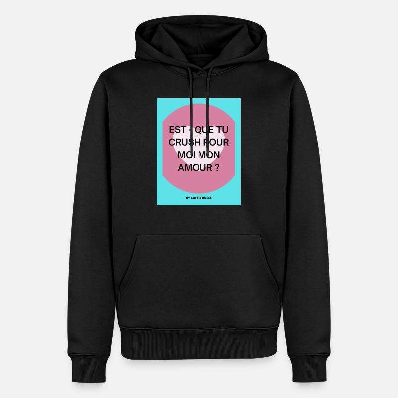 CRUSHER POUR QUELQU'UN - Sweat à capuche Premium bio Homme - noir