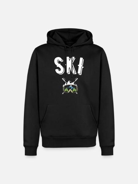 ski - Ekologisk premiumluvtröja herr - svart