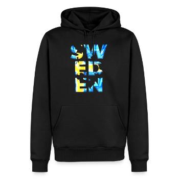 Schweden Schweden Europa Skandinavien Stockholm 3kro - Männer Premium Bio Hoodie - Schwarz - Vorne - Nico (187cm)