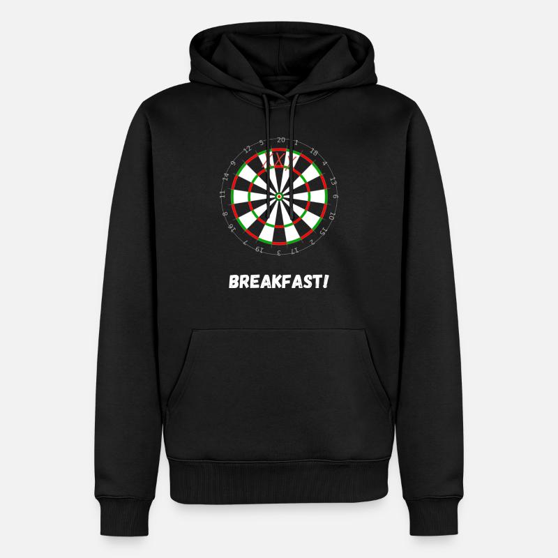 Dart Dartscheibe - Männer Premium Bio Hoodie - Schwarz