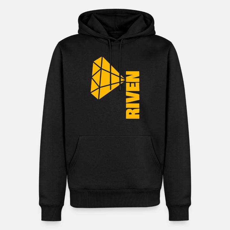 Cadeau pour Riven - Sweat à capuche Premium bio Homme - noir