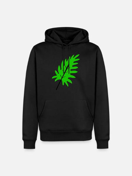 Fiche 2 - Sweat à capuche Premium bio Homme - noir