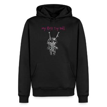 Cute Voodoo-Doll - Männer Premium Bio Hoodie - Schwarz - Vorne - Nico (187cm)