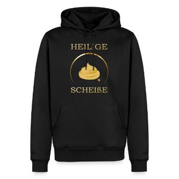 Heilige Kacke ... - Männer Premium Bio Hoodie - Schwarz - Vorne - Nico (187cm)