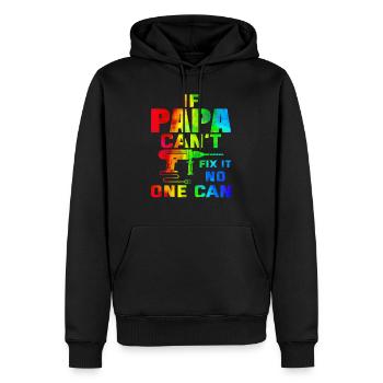 Opa, Oma, Opa, Oma, Papa, Mama, - Männer Premium Bio Hoodie - Schwarz - Vorne - Nico (187cm)