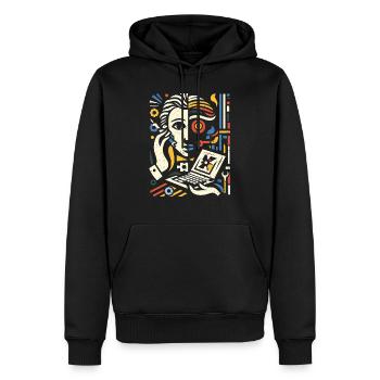 Cooles Techniker Kunst Geschenk - Männer Premium Bio Hoodie - Schwarz - Vorne - Nico (187cm)
