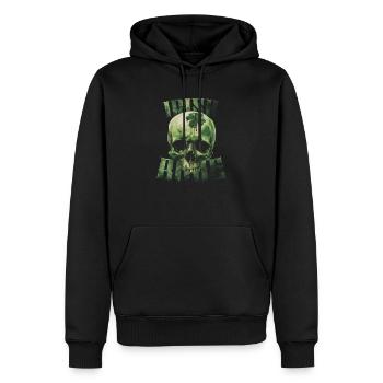 Irish Bone Green Skull St. Patricks Day - Männer Premium Bio Hoodie - Schwarz - Vorne - Nico (187cm)