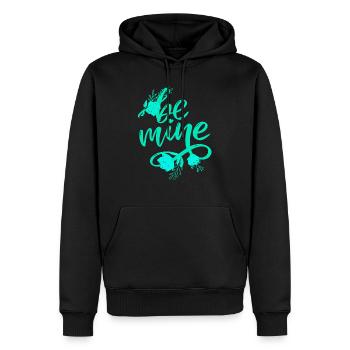 Schöne weibliche Malkunst Gesicht bunte Frau - Männer Premium Bio Hoodie - Schwarz - Vorne - Nico (187cm)