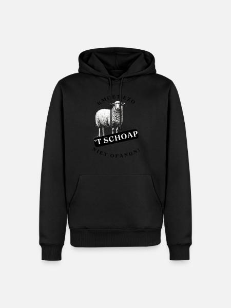 Vous n’êtes pas obligé de laisser la pelle comme ça. Chemises dialectales - Sweat à capuche Premium bio Homme - noir