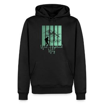 West Highland Way Schottland Edinburgh Loch Ness - Männer Premium Bio Hoodie - Schwarz - Vorne - Nico (187cm)