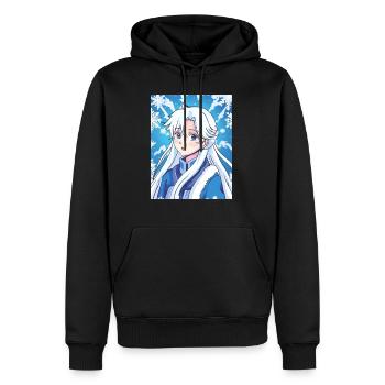 Winter Anime - Männer Premium Bio Hoodie - Schwarz - Vorne - Nico (187cm)
