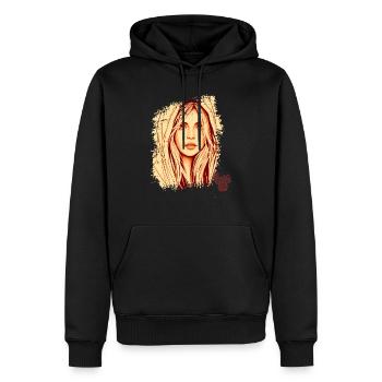positive mind vibes life, Positive thinking - Sweat à capuche Premium bio Homme - noir - Devant - Nico (187cm)