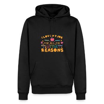 Montessori-Lehrerin - Männer Premium Bio Hoodie - Schwarz - Vorne - Nico (187cm)