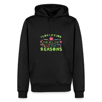 Montessori-Lehrerin - Männer Premium Bio Hoodie - Schwarz - Vorne - Nico (187cm)